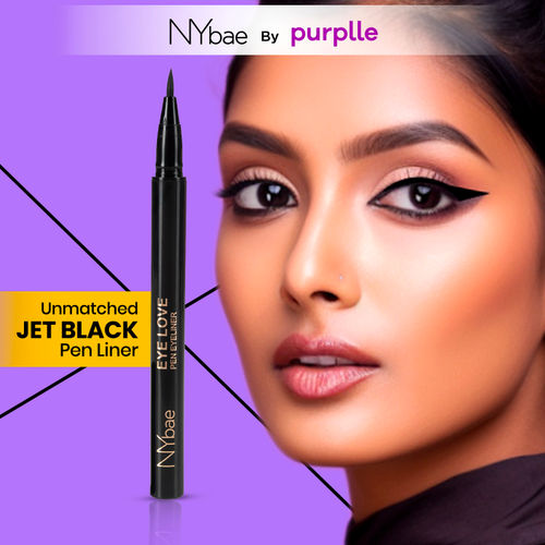 NY Bae Eye Love Pen Eyeliner - Black Ink (0.9 ml) | Black Liner | Korean Beauty | Smudge Proof | Eye Makeup
