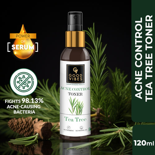 Good Vibes Acne Control Tea Tree Cleansing Toner with Power of Serum (120 ml)