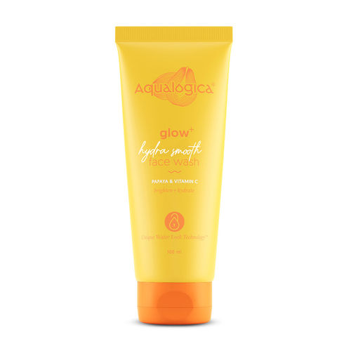 Aqualogica Glow+ Smoothie Face Wash with Papaya & Vitamin C for Glowing Skin - 100 ml