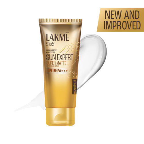 Lakme Sun Expert Super Matte Lotion Sunscreen SPF 50 PA+++ with Niacinamide & Vit C | Broad spectrum UVA/B protection | Blue light protection | No White Cast | for all dry, normal skin| Lightweight, Non Sticky |100 ml
