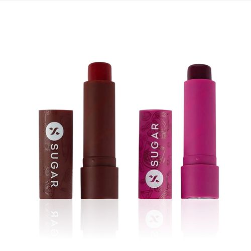 SUGAR Cosmetics Tipsy Lips Moisturizing Balm - 04 L.I.I.T & 07 Bramble - 2 Pcs