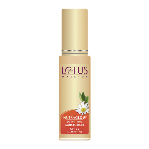 Lotus Herbals Make-Up Nutraglow Daily Tinted Moisturiser Fresh Ivory | SPF 25 | Flawless Finish | Evens Skin Tone | 50 ml