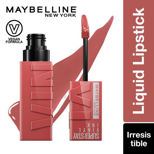 Maybelline Superstay Vinyl Ink Liquid Lipstick, Irresistible, 4.2 ml | High Shine That Lasts for 16 HRs