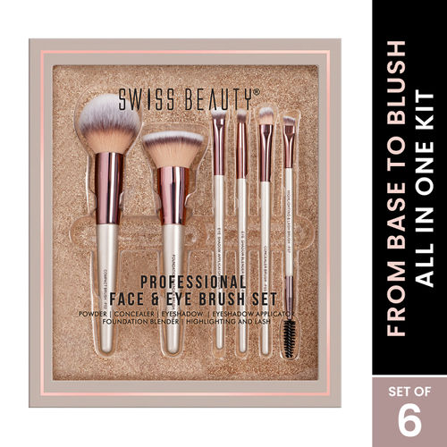 Swiss Beauty Professional Face & Eye Brush Set - 1