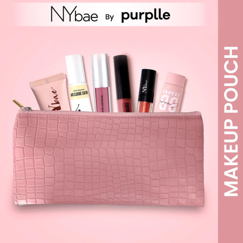 NY Bae Travel Around Town Pouch | Travel Friendly | Multi Purpose Bag | Spacious - Pink Paradise