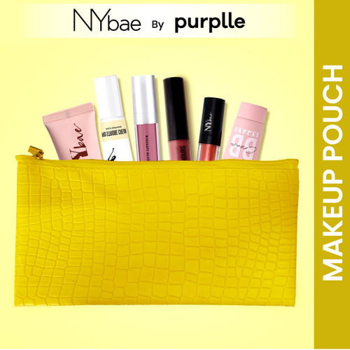 NY Bae Travel Around Town Pouch | Travel Friendly | Multi Purpose Bag | Spacious - Sunshine Yellow