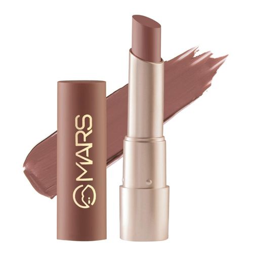 MARS Creamy Matte Long Lasting Lipstick for Women | Creamy Lipstick | Single Swipe Application | Smooth & Light Weight (3.2 gm) (12-Khoobsurat Kuchipudi)