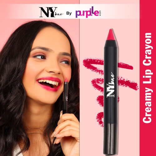 NY Bae Mets Matte Lip Crayon | Creamy Matte Finish | Lasts Up to 5+ Hours | Moisurizing | Satin Texture | Multipurpose Lipstick | Lip & Cheek Crayon | Red, Pink Lipstick | Sexy Second Base 25 (2.8 g)