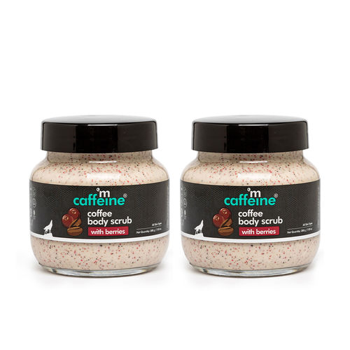 mCaffeine Coffee Body Scrub with Berries - Pack of 2