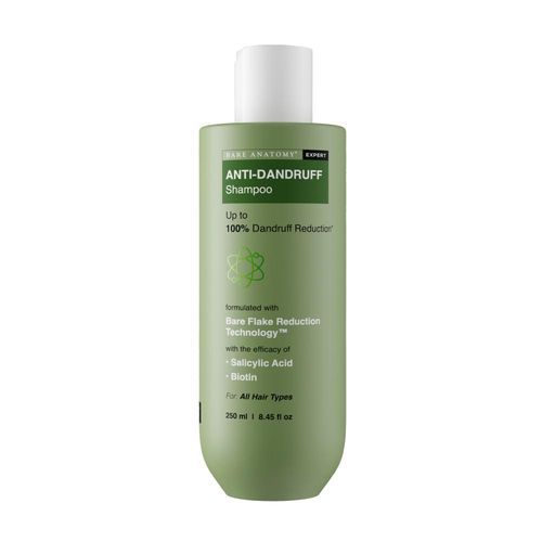Bare Anatomy Anti-Dandruff Shampoo - Strengthens Hair with Salicylic Acid & Biotin (250 ml)