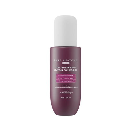 Bare Anatomy Curl Intensifying Leave In Conditioner Cream | Deeply Conditions Hair (140 ml)