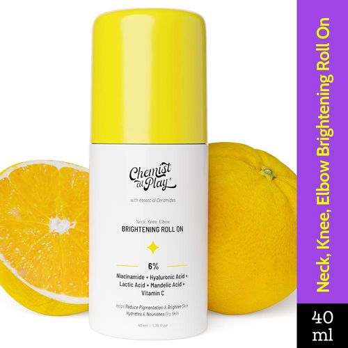 Chemist at Play Neck, Knee, Elbow Brightening Roll On | Brightens Skin & Removes Pigmentation | (40 ml)