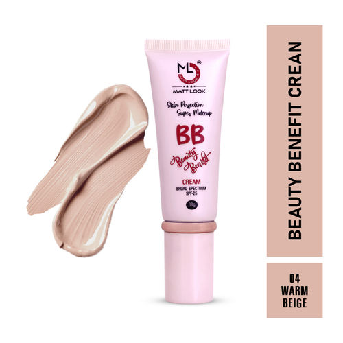 Mattlook Skin Perfection Super Makeup BB Beauty Benefit Cream SPF 25 LightweightA Glow MoisturizerA ,Smooths skin Texture, Gives even skin tone- Warm Beige (38 gm)