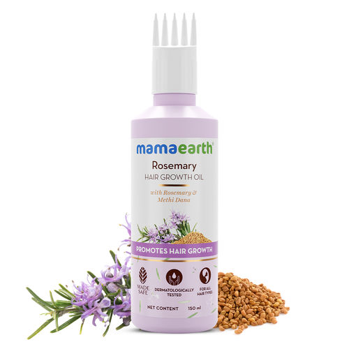 Mamaearth Rosemary Hair Growth Oil with Rosemary & Methi Dana for Promoting Hair Growth - 150 ml