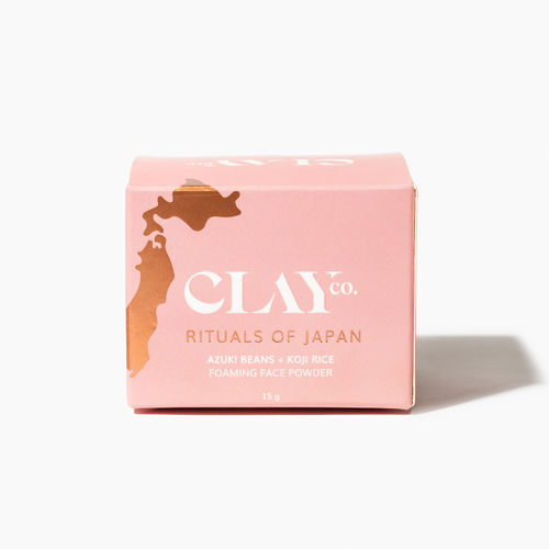 ClayCo Face Wash Powder With Azuki Beans, Koji Rice, Salicylic Acid & Niacinamide - Brighter Skin 15 g