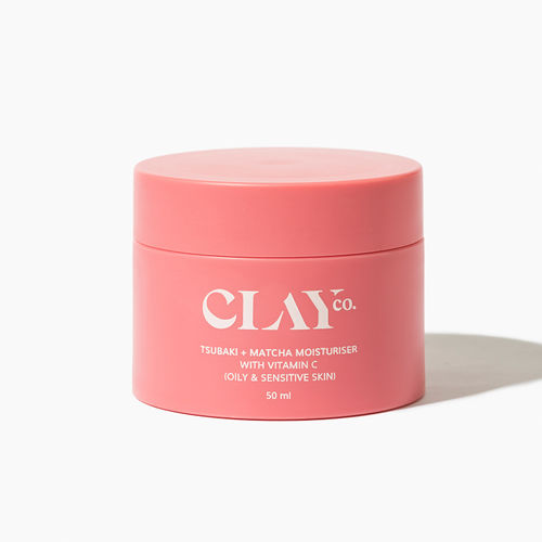 ClayCo Tsubaki + Matcha Moisturiser with Vitamin C for 24H Hydration(Oily & Sensitive Skin) 50 ml