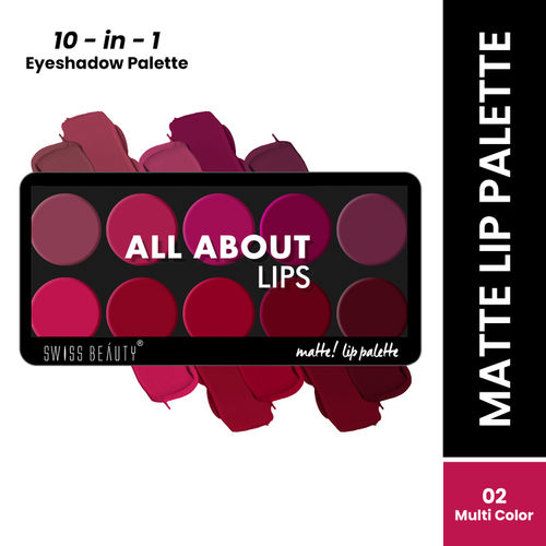 Swiss Beauty Matte Lip Pallete - 02 (12 gm)