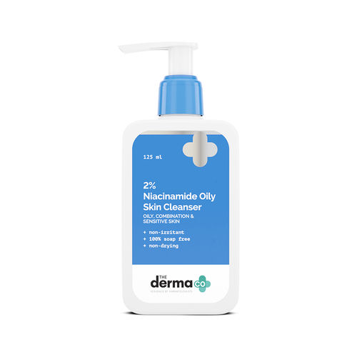 The Derma Co. 2% Niacinamide Oily Skin Cleanser with Niacinamide & Cica Extract for Sensitive, Oily & Combination Skin 125 ml