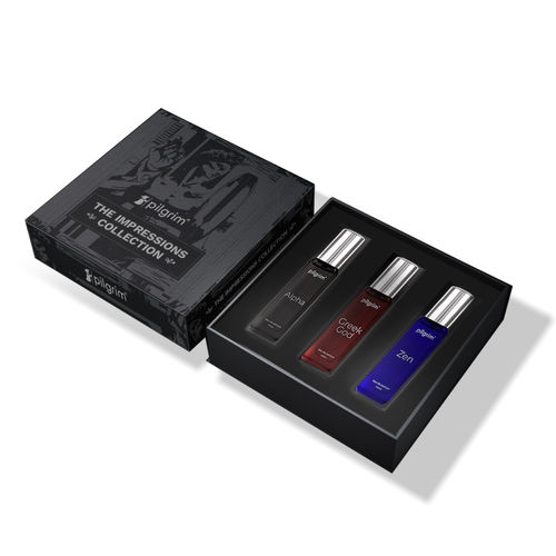 Pilgrim The Impressions Collection Premium Gift Set Eau de Parfum for Men (Pack of 3) 60 ml