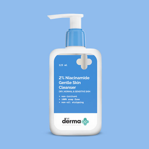 The Derma Co. 2% Niacinamide Gentle Skin Cleanser with Niacinamide & Cica Extract for Sensitive, Dry & Normal Skin - 125 ml