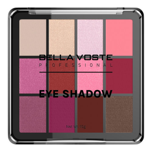 Bella Voste Professional Eyeshadow - 12 in 1 Mesmerizing Colors Palette | Nude , Matte , Shimmer | Rich Colour | High Pi gmentation - BVES105 (15 gm)
