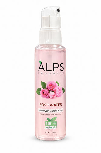 Alps Goodness 100 % Pure Rose Water Spray (100 ml) | Long Press Mist Spray | Rose water for face | Made from Chaitri Rose | Gulab Jal | Natural skin toner | Premium Rose Water