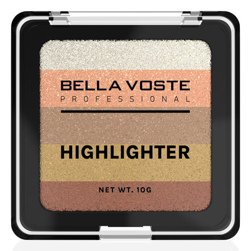 BELLA VOSTE HIGHLIGHTER -Elevate Your Look with 5-in-1 Palette for Radiant Beauty , BVHL203 , 10 gm