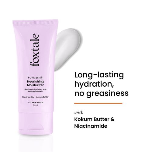 Foxtale Nourishing Face Moisturizer with Niacinamide + Hyaluronic Acid +Kokum Butter- 50 ml