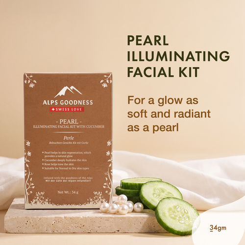 Alps Goodness Pearl Illuminating Facial Kit with Cucumber (34 gm)
