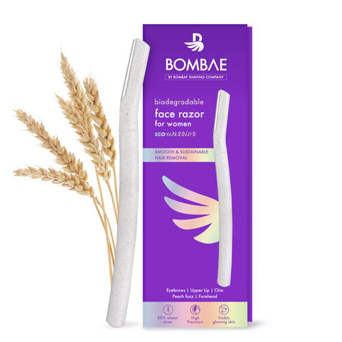 Bombae Reusable & Biodegradable Face & Eyebrow Razors For Women - 1 pc