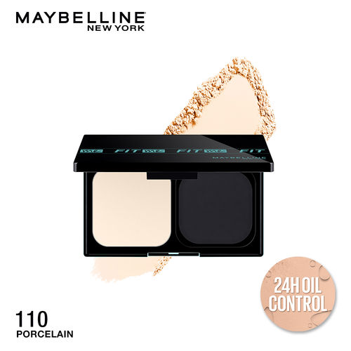 Maybelline New York Fit MeA Matte + Poreless Powder Foundation, Shade 110 9 gm