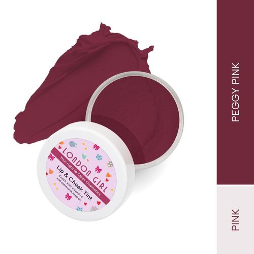 London Girl Lip and Cheek Tint | cream blush | lip tint | cheek tint for women | enriched with Vitamin-E and Communis Seed Oil - Paraben, Sulphate and SLS free (02 Paggy Pink)8gm