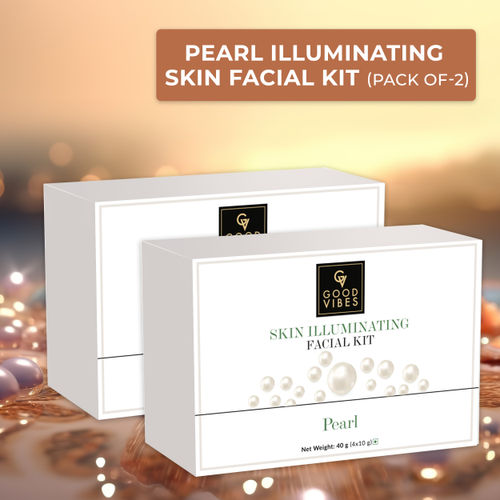 Good Vibes Pearl Illuminating Skin Facial Kit (Pack of 2)