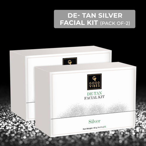 Good Vibes De- Tan Silver Facial Kit (Pack of 2)