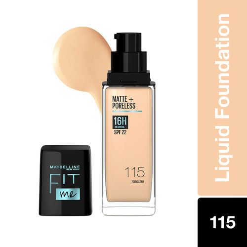 Maybelline New York Liquid Foundation, Fit Me Matte + Poreless, The Archies Limited Edition, Shade 115, 30ml