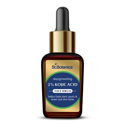St.Botanica Depigmenting 2% Kojic Acid Serum With 2% Alpha Arbutin & 10% Niacinamide | Targets Dark Spots, Acne Marks & Uneven Skin Tone | 30ml
