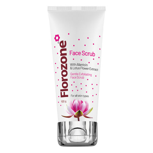 Florozone Face Scrub with Lotus Flower extract & Allantoin, 100g