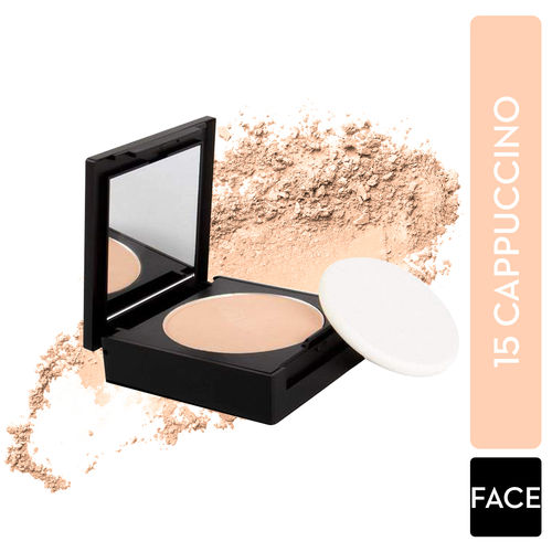 SUGAR Cosmetics Dream Cover Matte Compact Powder With SPF 15 & Vitamin E | Pressed Setting Powder | Blurs Pores | 6 gm - 15 Cappuccino