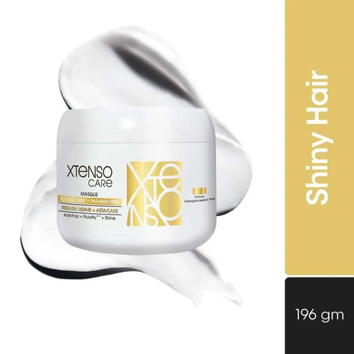 L'Oreal Professionnel Xtenso Care Sulfate-free.Paraben Free Masque |Hair Masque  for all hair types|Shine +Fluidity + Anti frizz|With Keratin Repair (196gms)