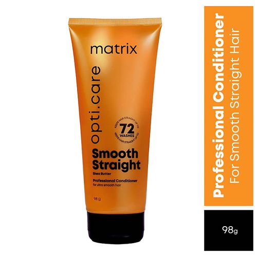 MATRIX Opti.Care Professional Smooth Straight Conditioner | For Salon Smooth, Straight hair | with Shea Butter (98g)