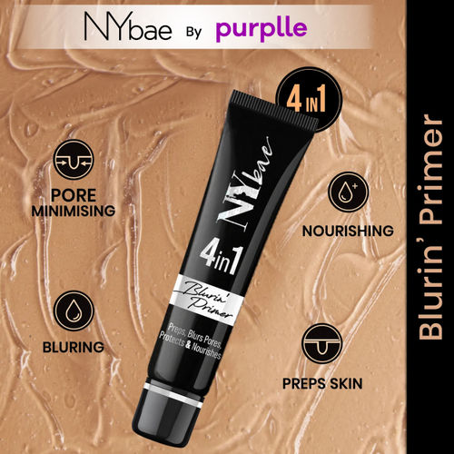 NY Bae Blurin' Primer (15g) | 4 in 1 Face Primer | Preps, Blurs Pores, Protects, 15 gm