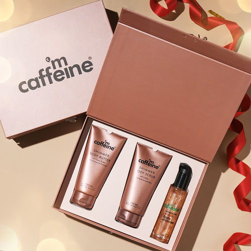 mCaffeine Shimmer & Glow Body Gift Kit 405 ml