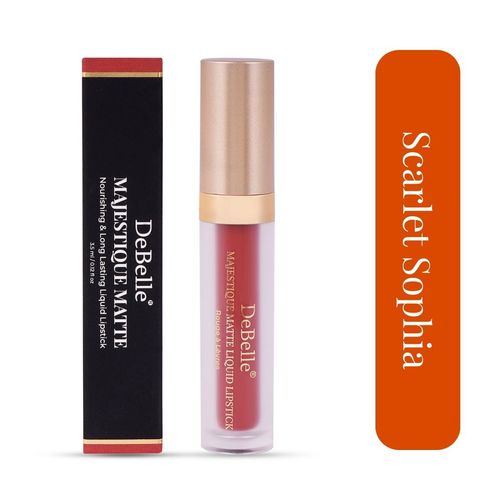 DeBelle Majestique Matte Liquid Lipstick Scarlet Sophia,3.5 ml