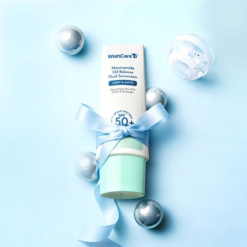 WishCare Niacinamide Oil Balance Sunscreen SPF 50 PA++++ - Light & Matte Sunscreen for Oily Skin - 50 gm
