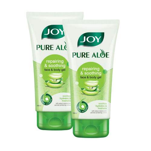 Joy Pure Aloe Repairing & Soothing Aloe Vera Gel for Face & Body (2X150 ml)