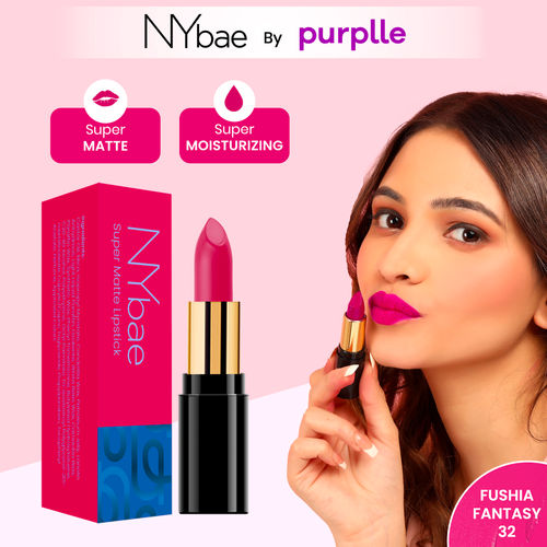 NY Bae Super Matte Lipstick - Fushia Fantasy 32 - 4.2 gm