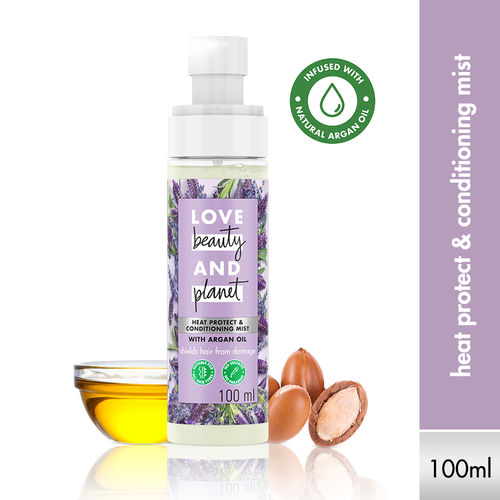 Love Beauty Planet Argan Oil Heat Protect & Conditioning Mist 100 ml