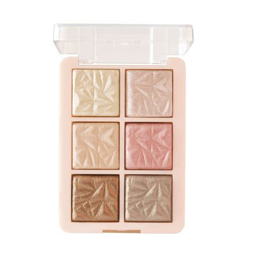 MARS Glowzilla 6 Colour Highlighter Palette | Ultra Blendable & Long Lasting | Blinding Glow (12 gm) (Shade-03)