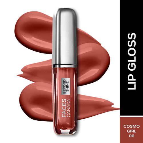 FACES CANADA Beyond Shine Lip Gloss - Cosmo Girl 07, 3ml | Lightweight & Non-Sticky | Luxurious Glossy Finish | Instant Shine | Fuller, Supple & Plump Lips | Long Lasting Hydration