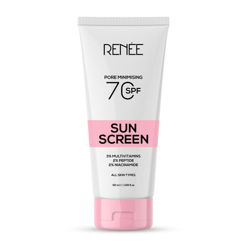 RENEE Pore Minimizing Sunscreen Spf 70 With 2% Niacinamide For All Skins, 2% Peptide & 3% Multivitamins, 50 ml